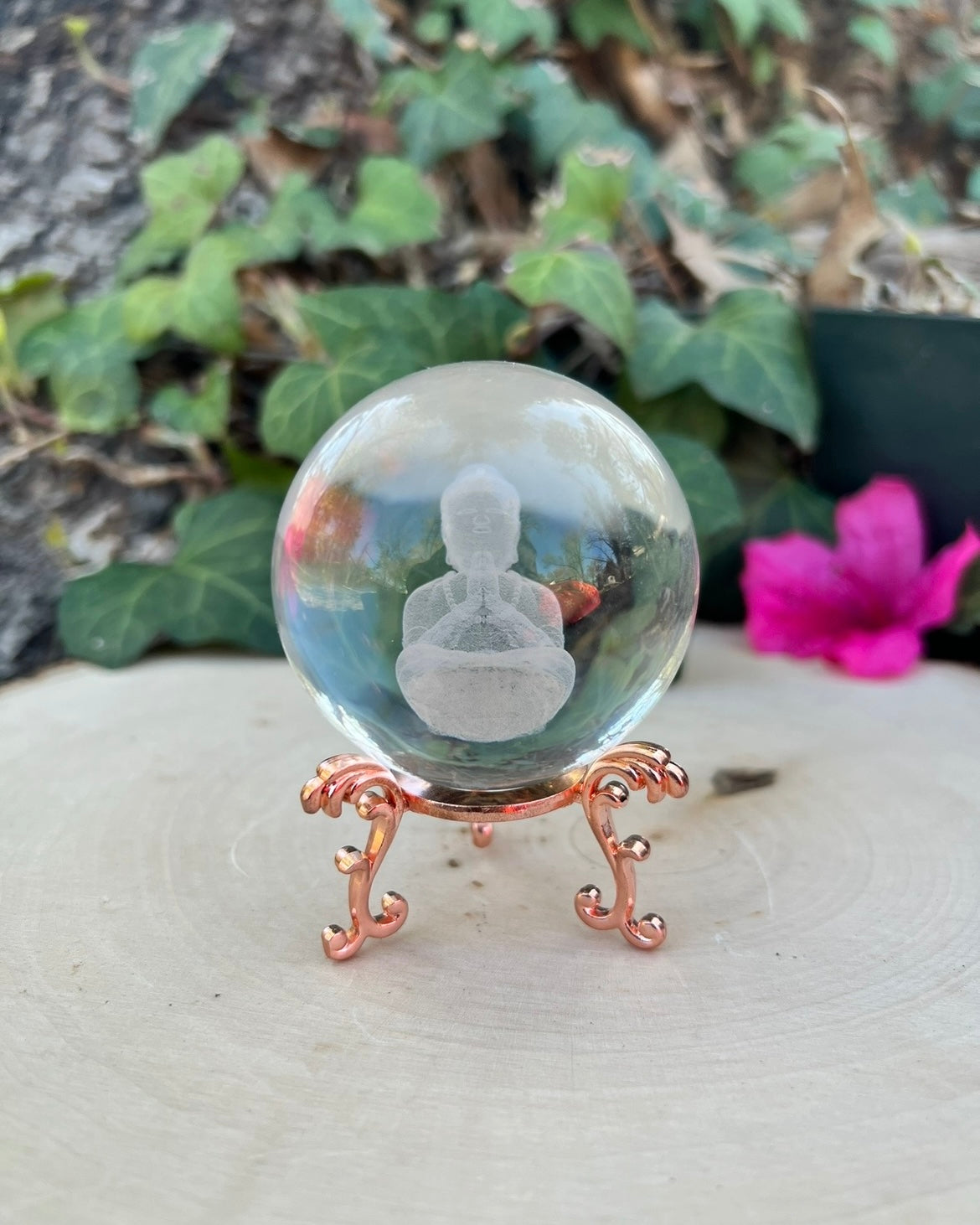 Buddha Glass Sphere