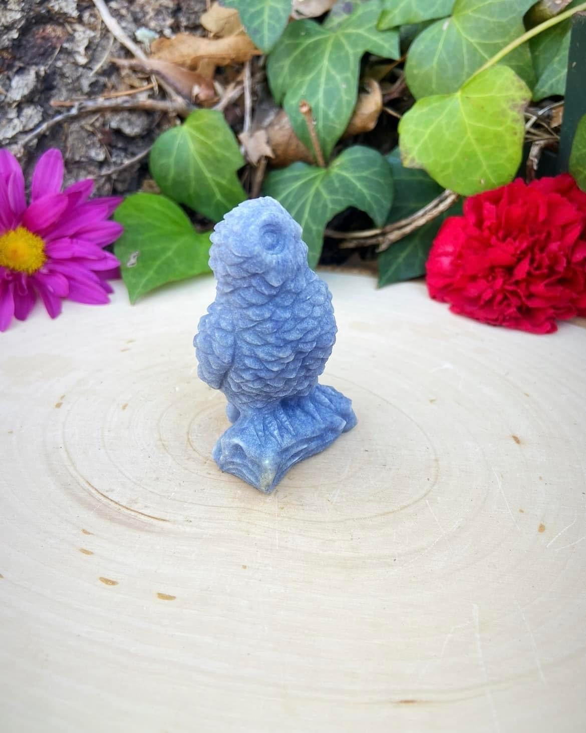 Blue Aventurine Owl