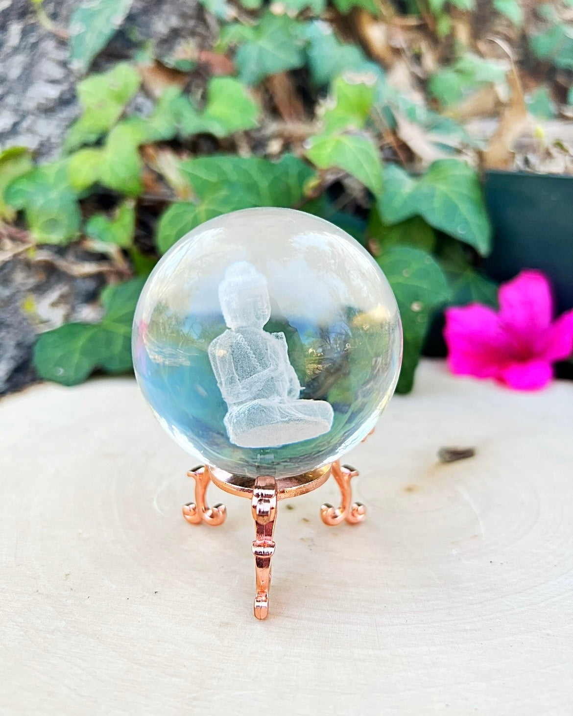 Buddha Glass Sphere