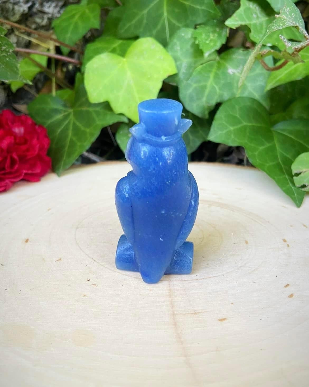 Blue Aventurine Owl