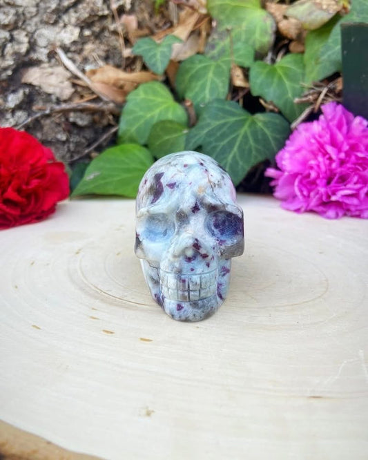 Pink Tourmaline Skull