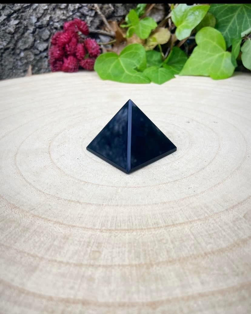 Black Obsidian Pyramid