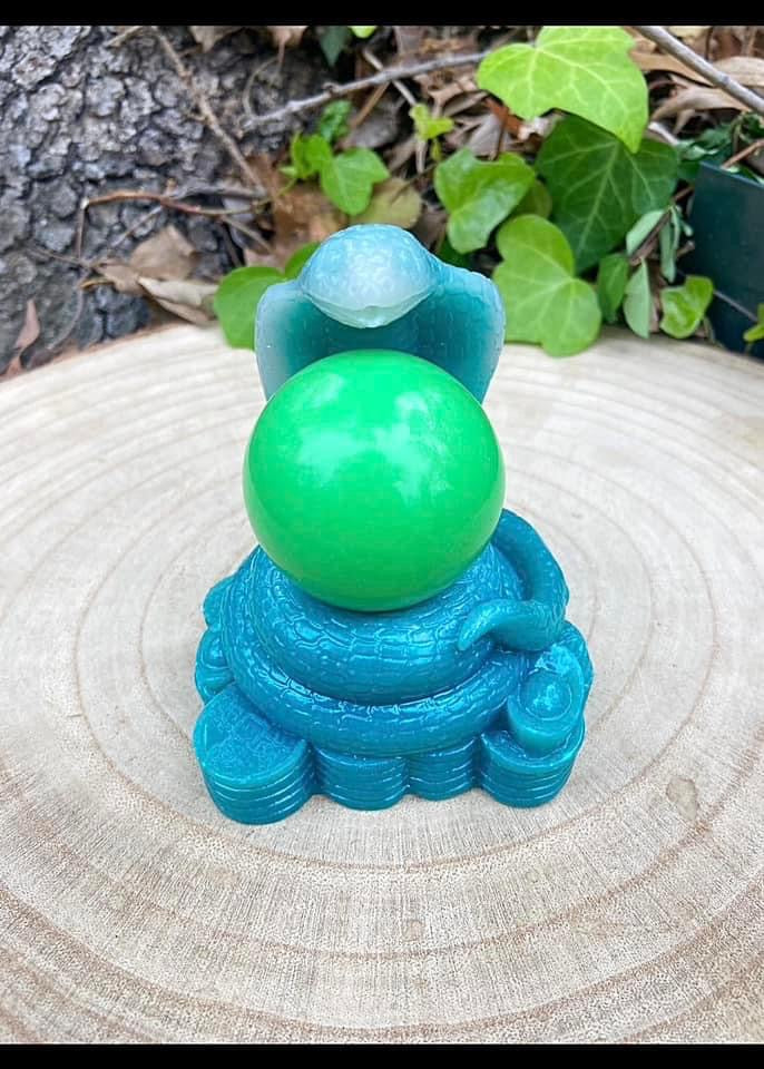 Glow Stone Snake Sphere Stand