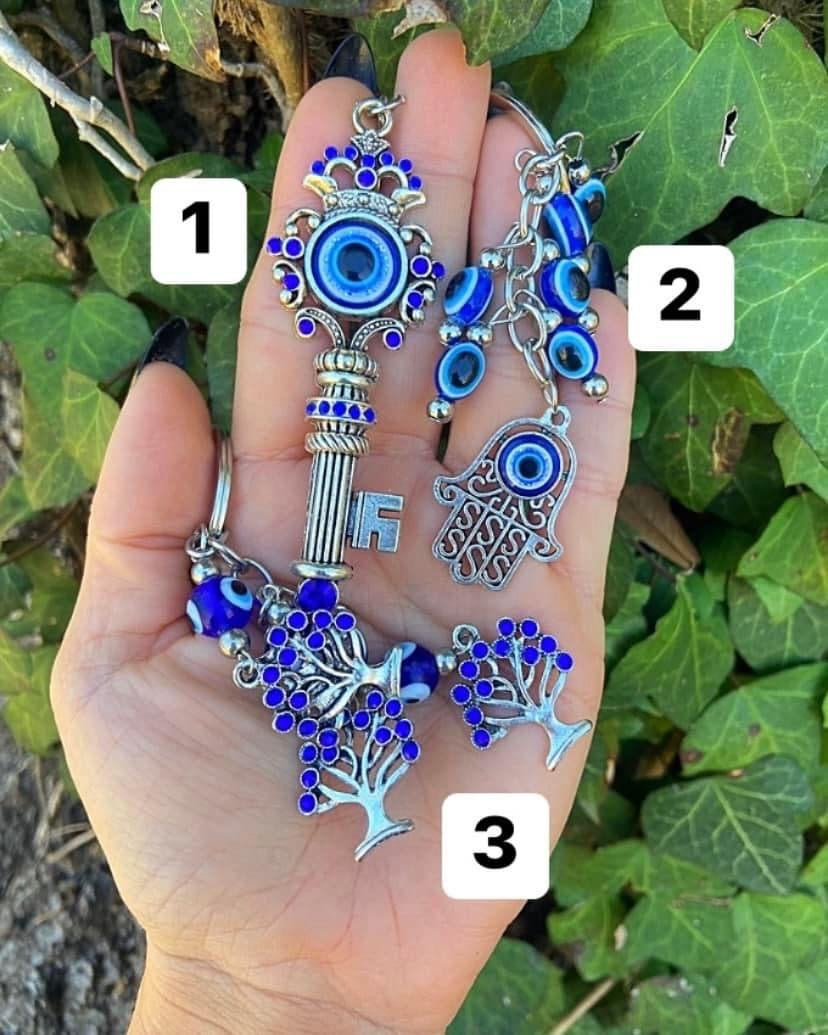 Evil Eye Hamsa Keychains