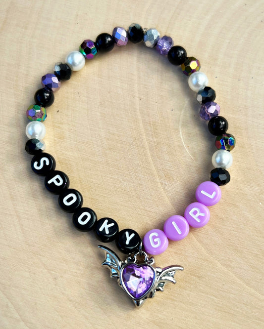 Spooky Girl Bat Bracelet