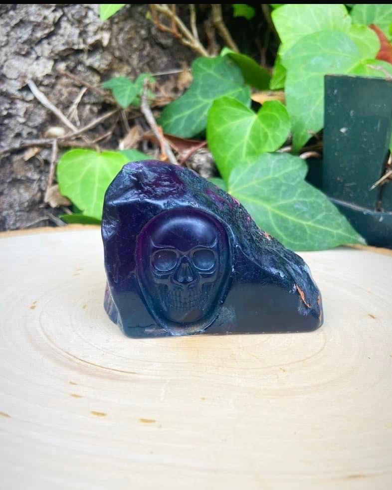 Fluorite Skull Slab