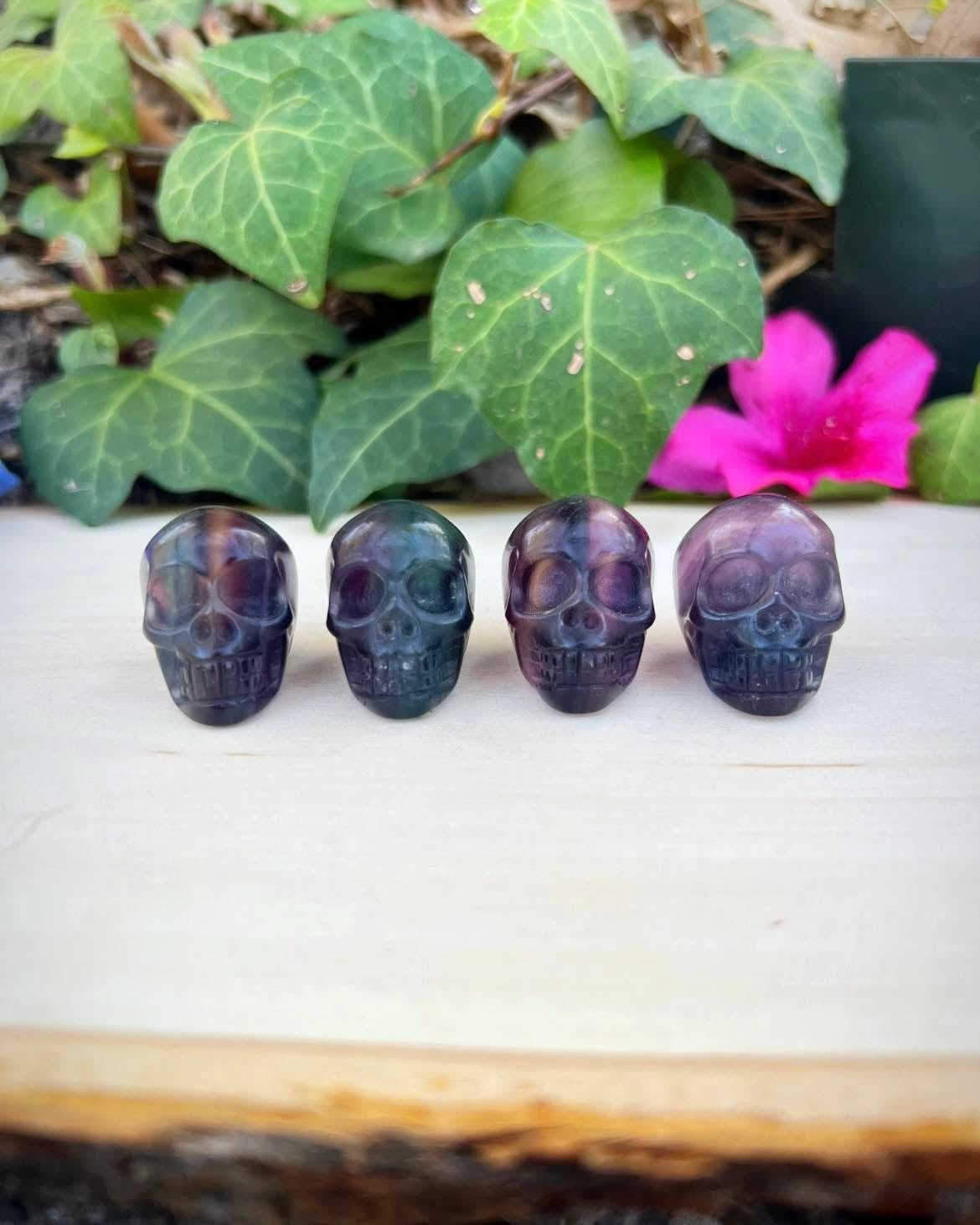Fluorite Skulls