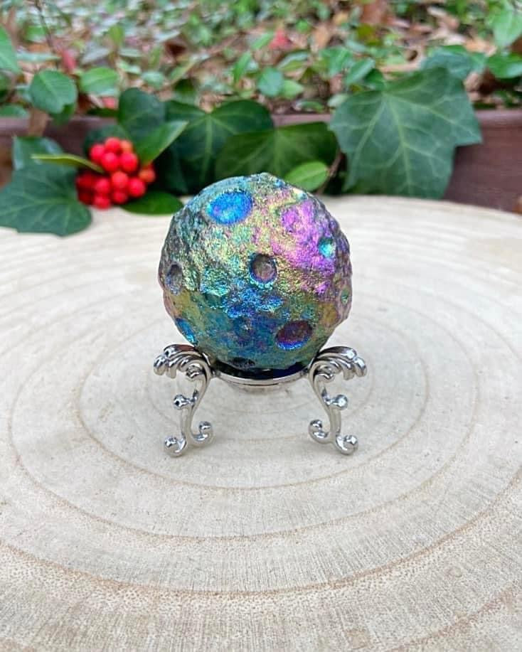 Titanium Aura Moon Sphere