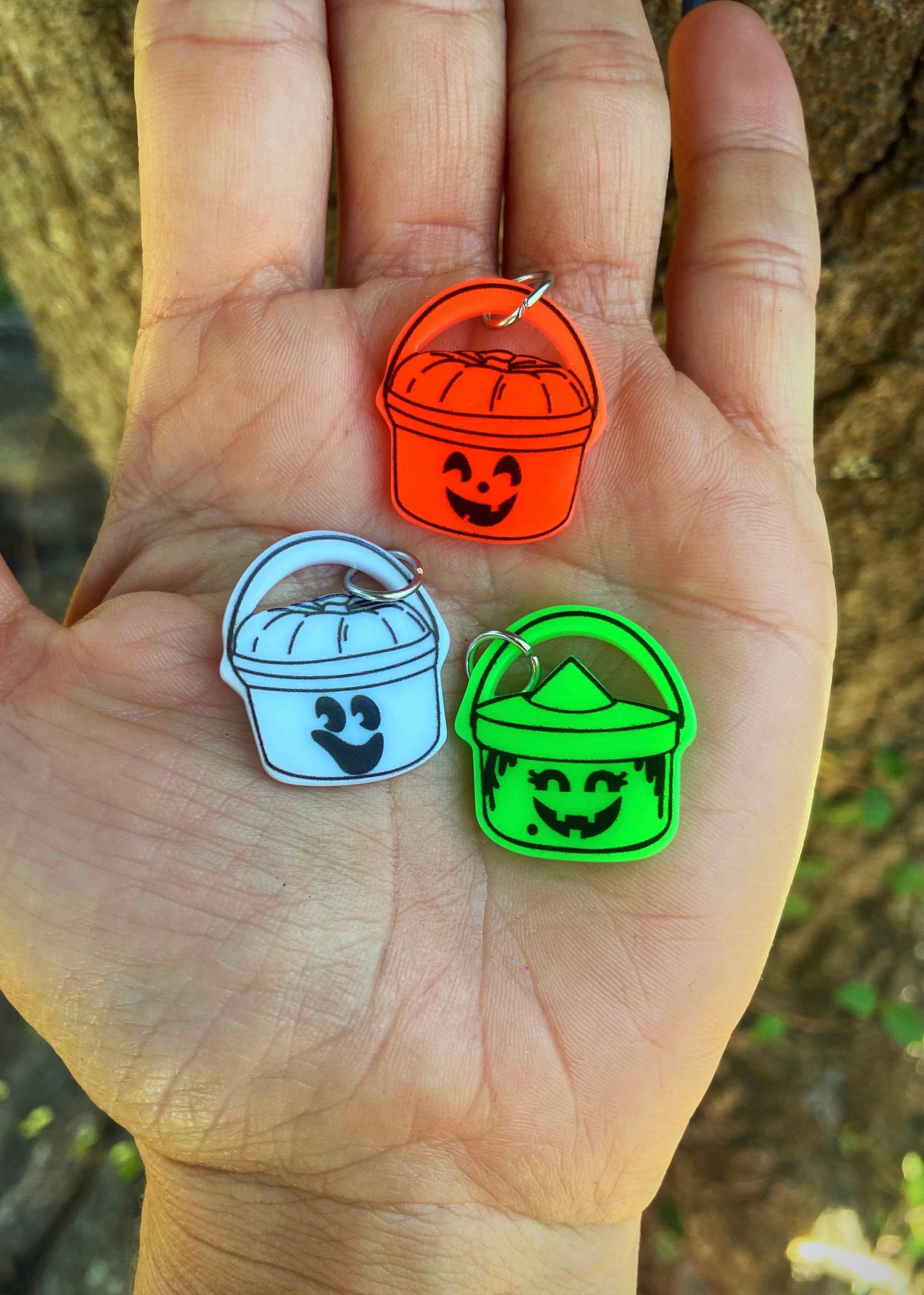 Boo Bucket Pendants