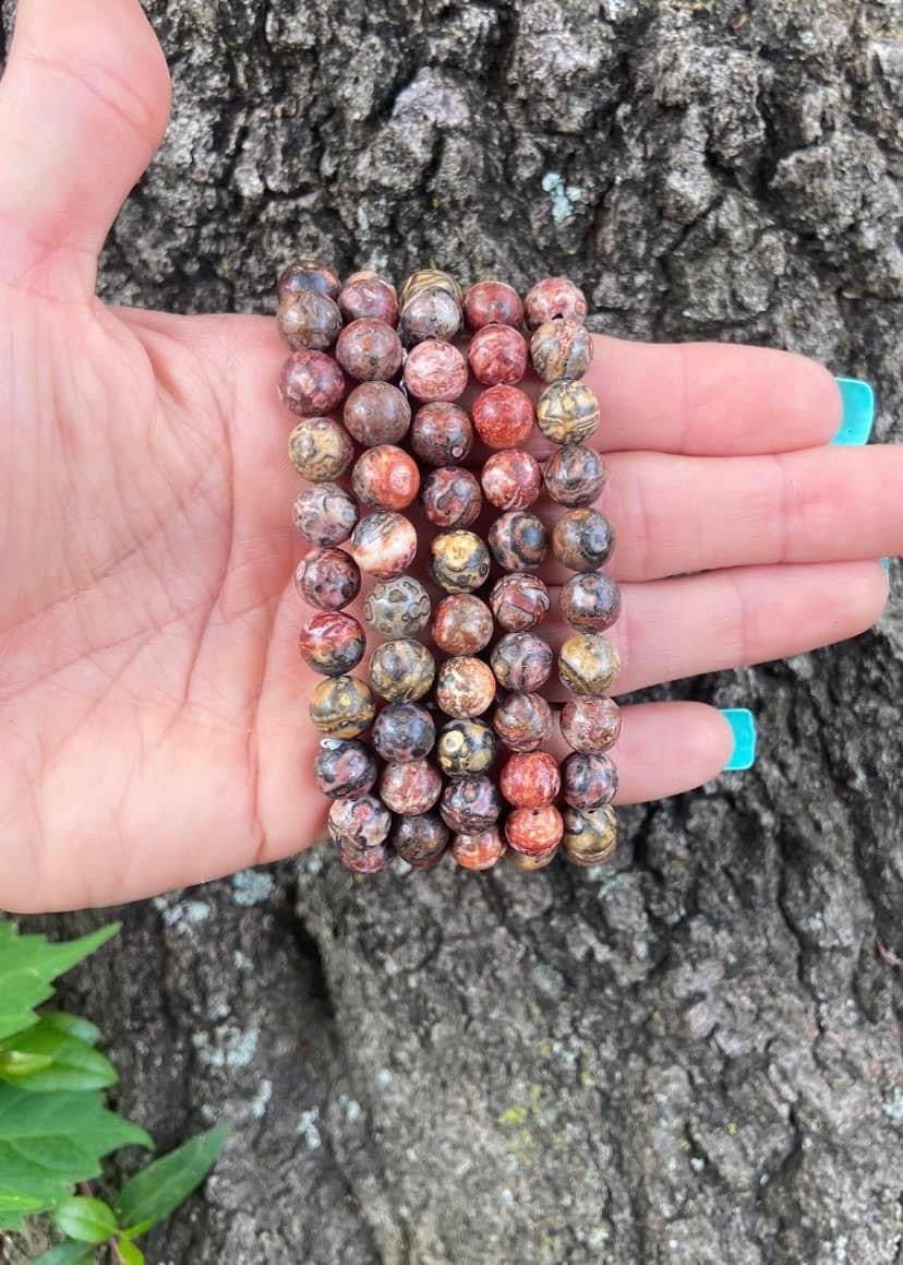 Leopard Spot Jasper Bracelets 8mm