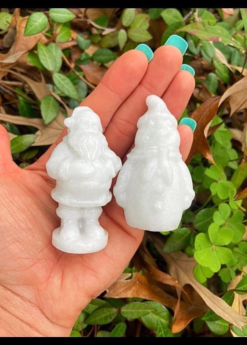 White Jade Santa and Snowman