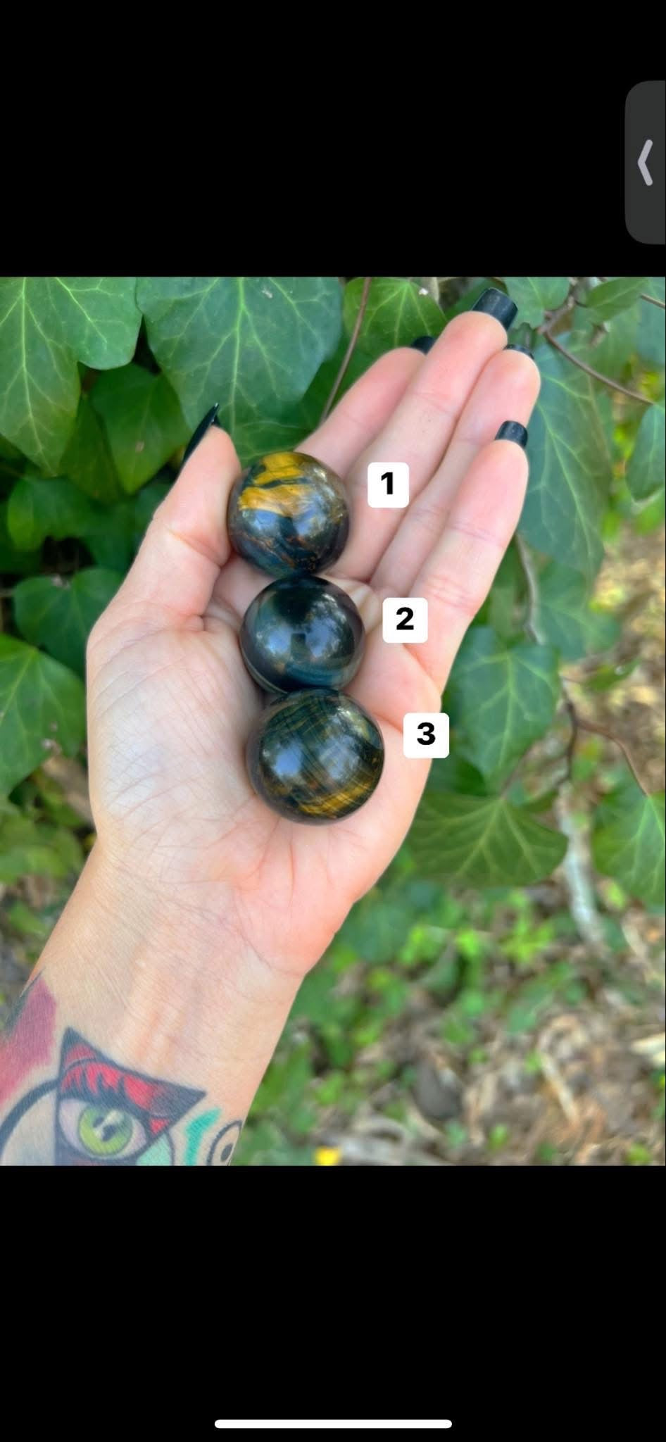 Blue Tiger’s Eye Spheres
