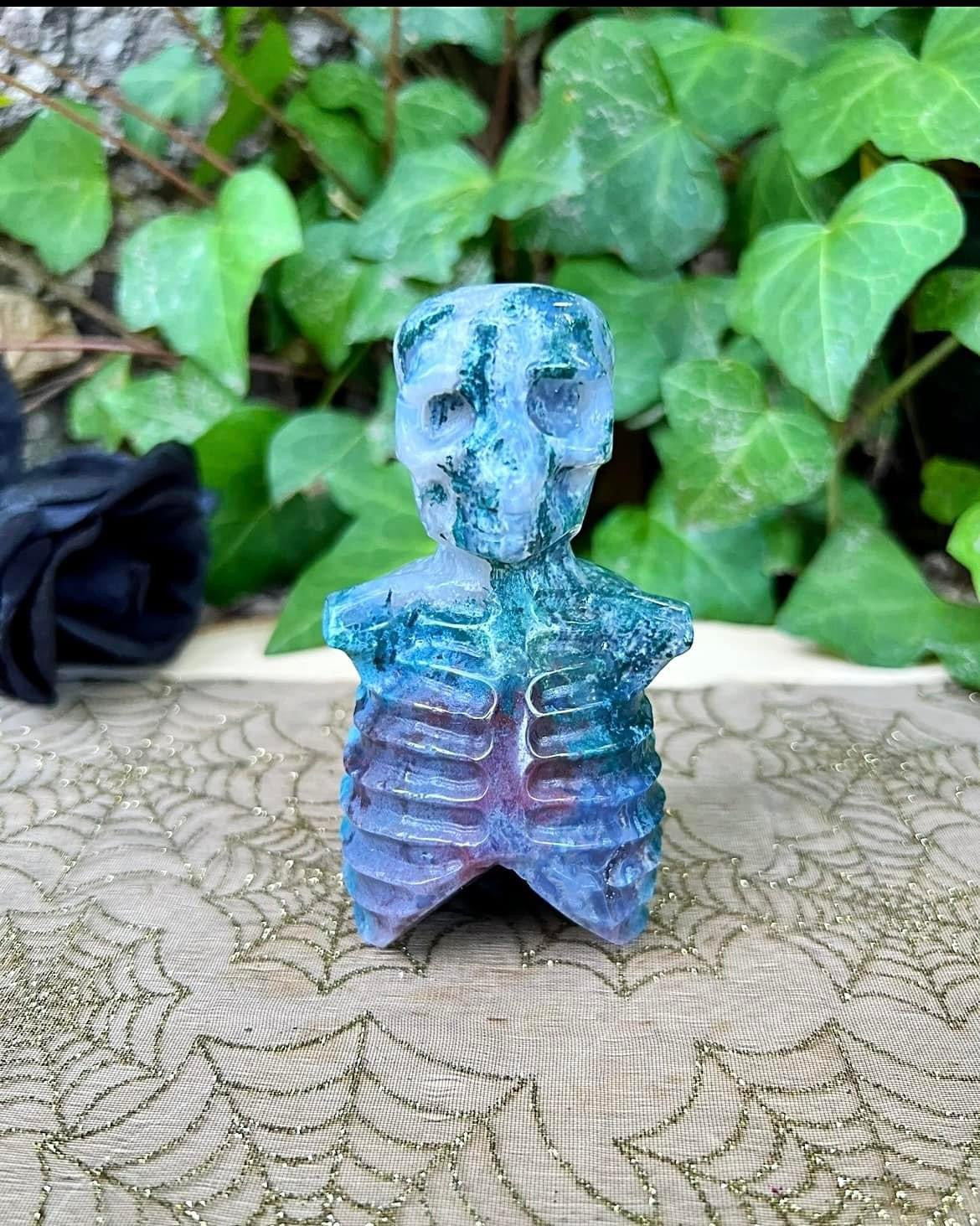 Moss Agate Skeleton