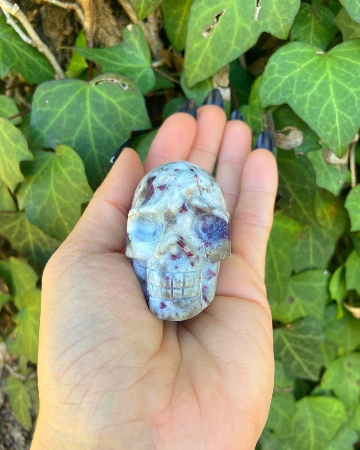 Pink Tourmaline Skull
