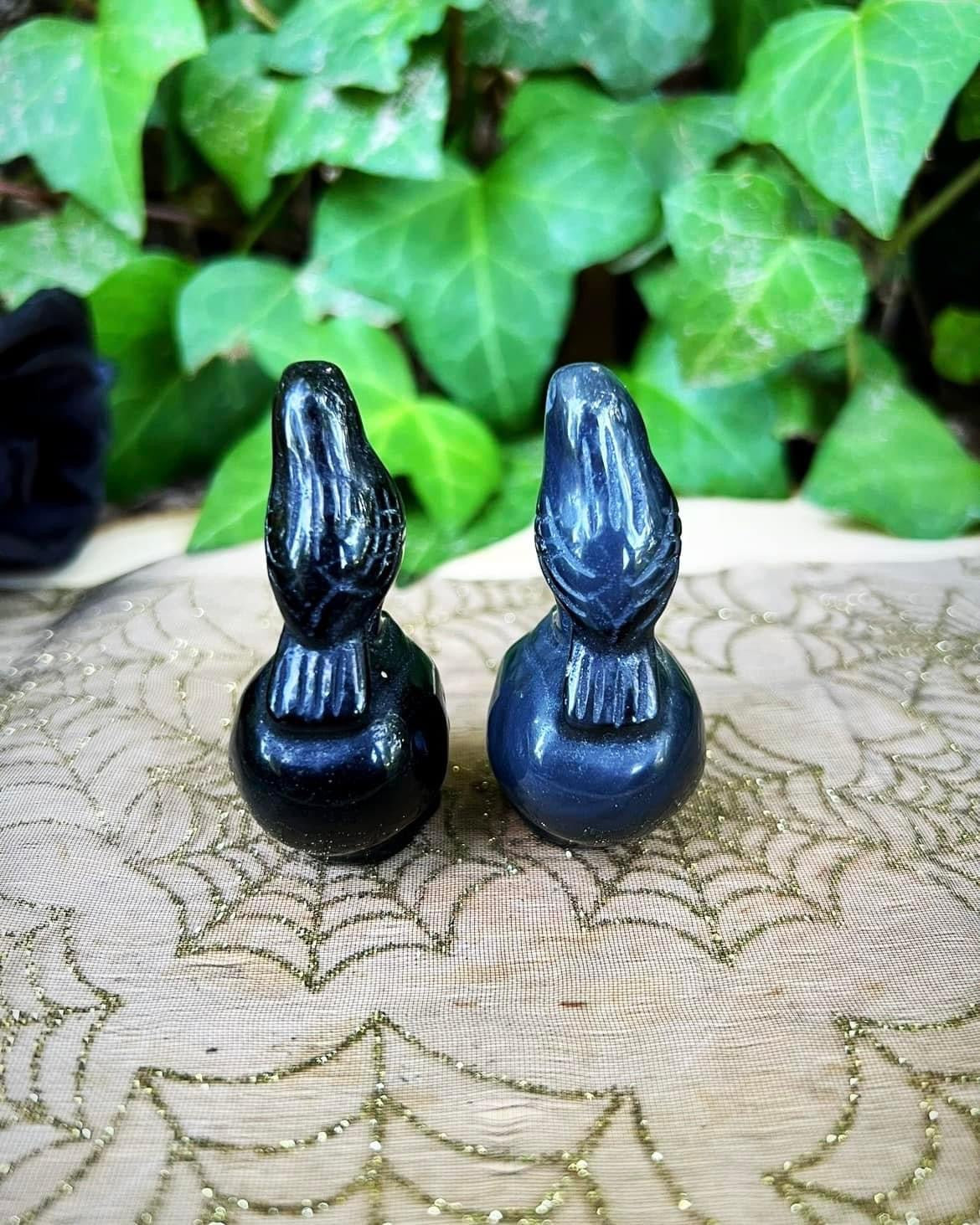 Black Obsidian Skulls