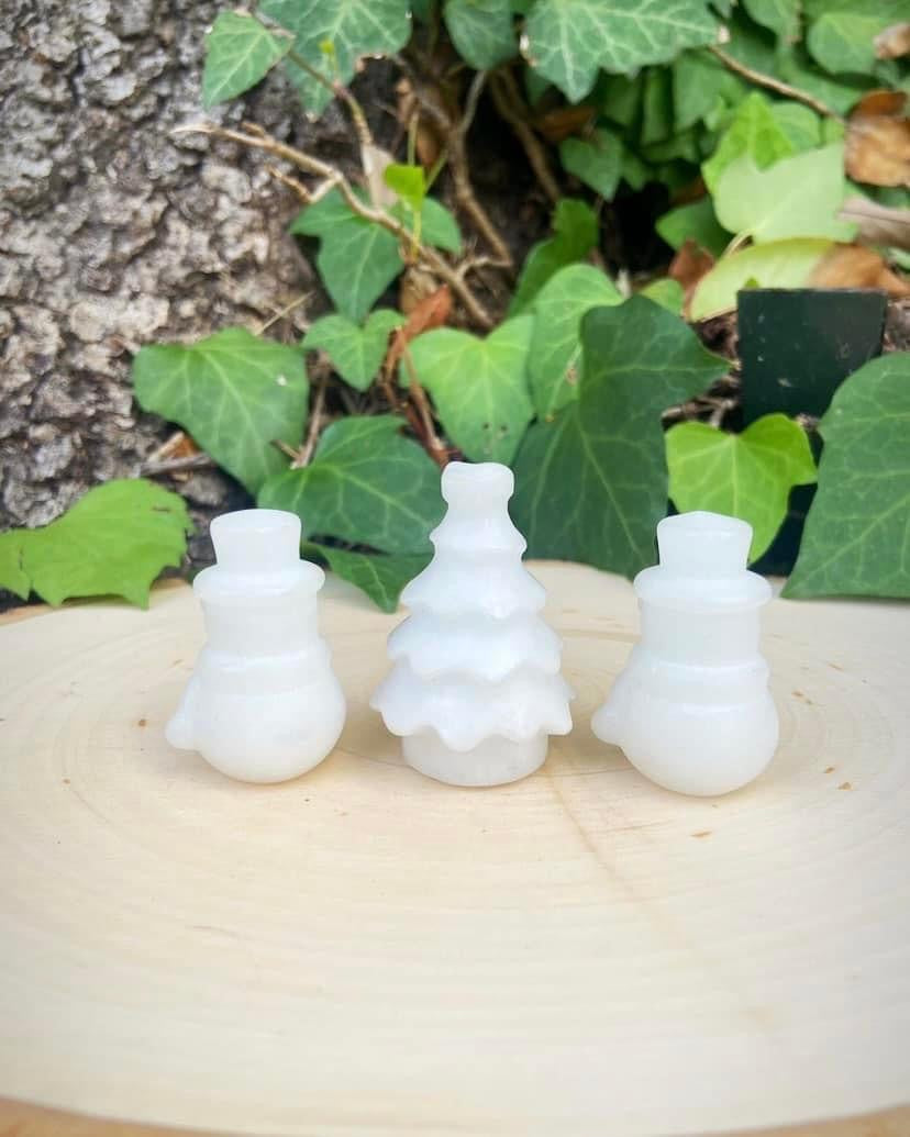 White Jade Christmas Carvings