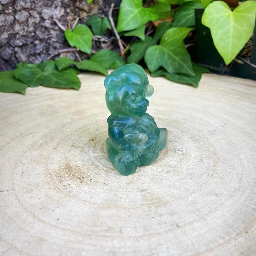 Fluorite Christmas Bear