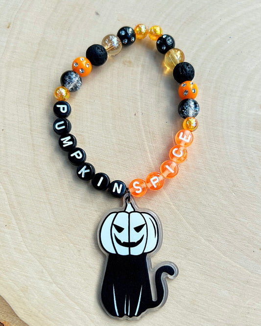 Pumpkin Spice Cat Bracelet