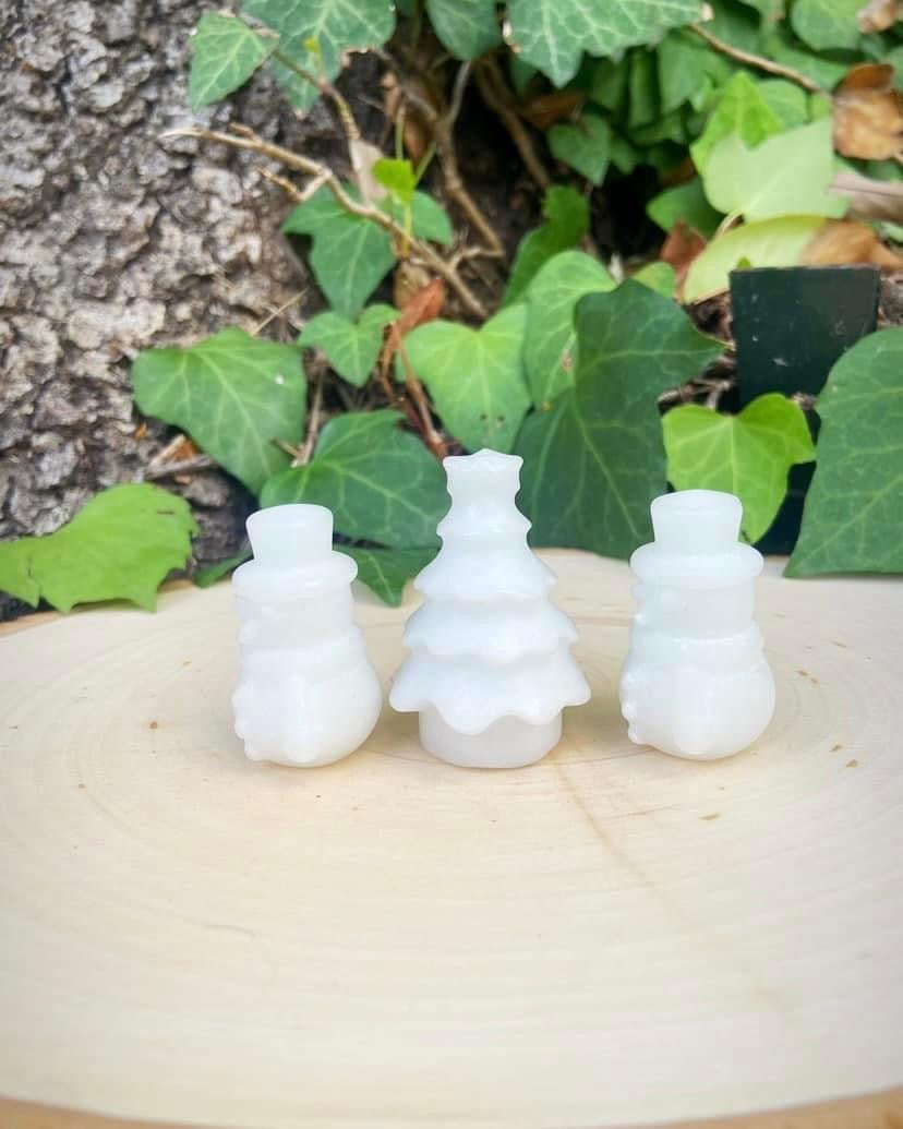 White Jade Christmas Carvings