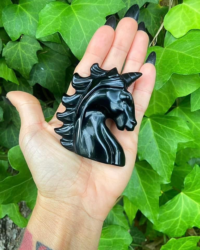 Black Obsidian Unicorn