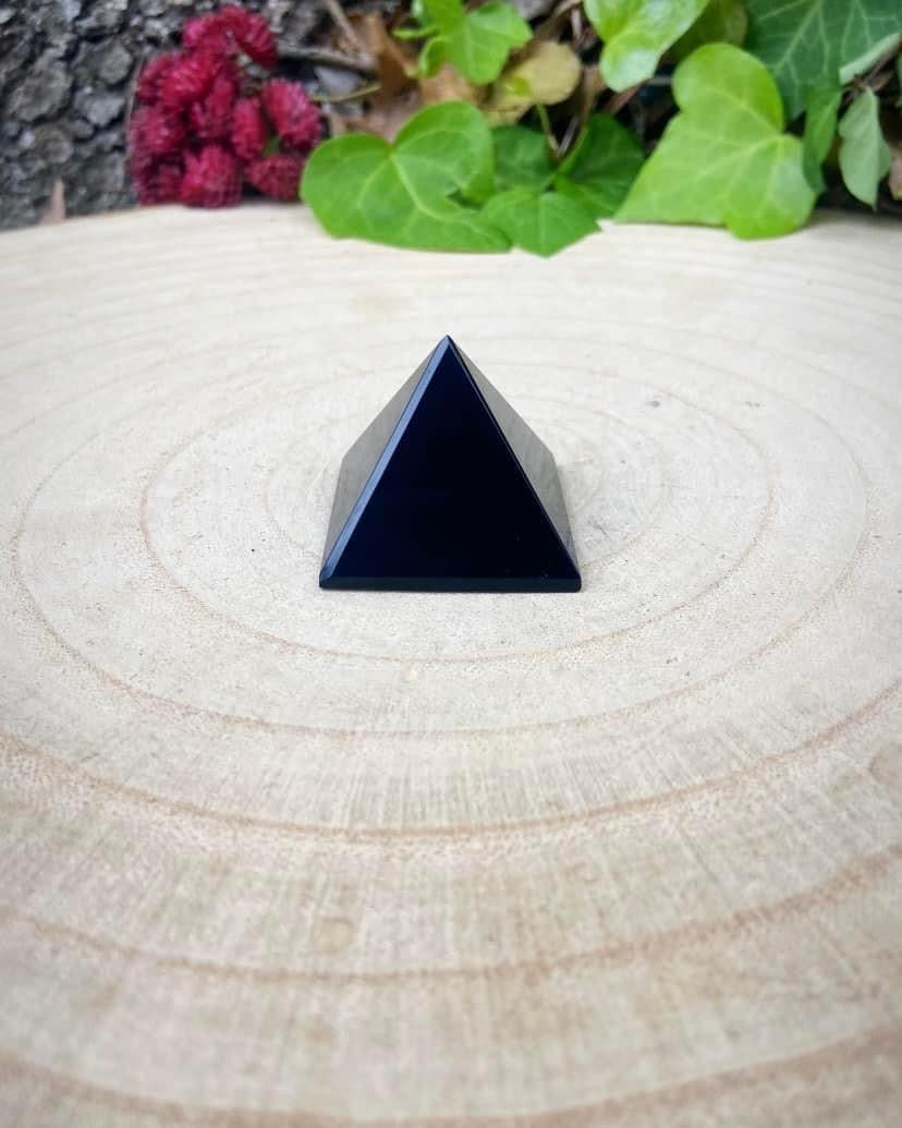 Black Obsidian Pyramid