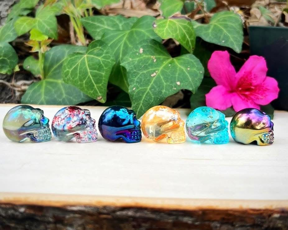 Aura Glass Skulls