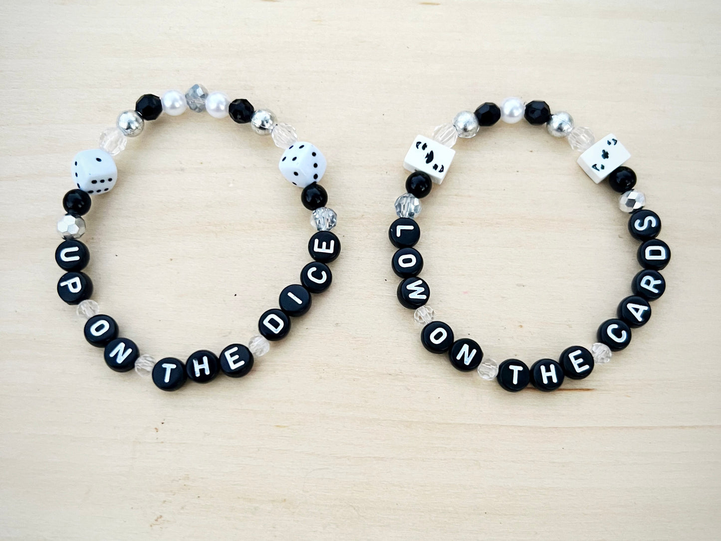 Up On The Dice, Low On The Cards Bracelets