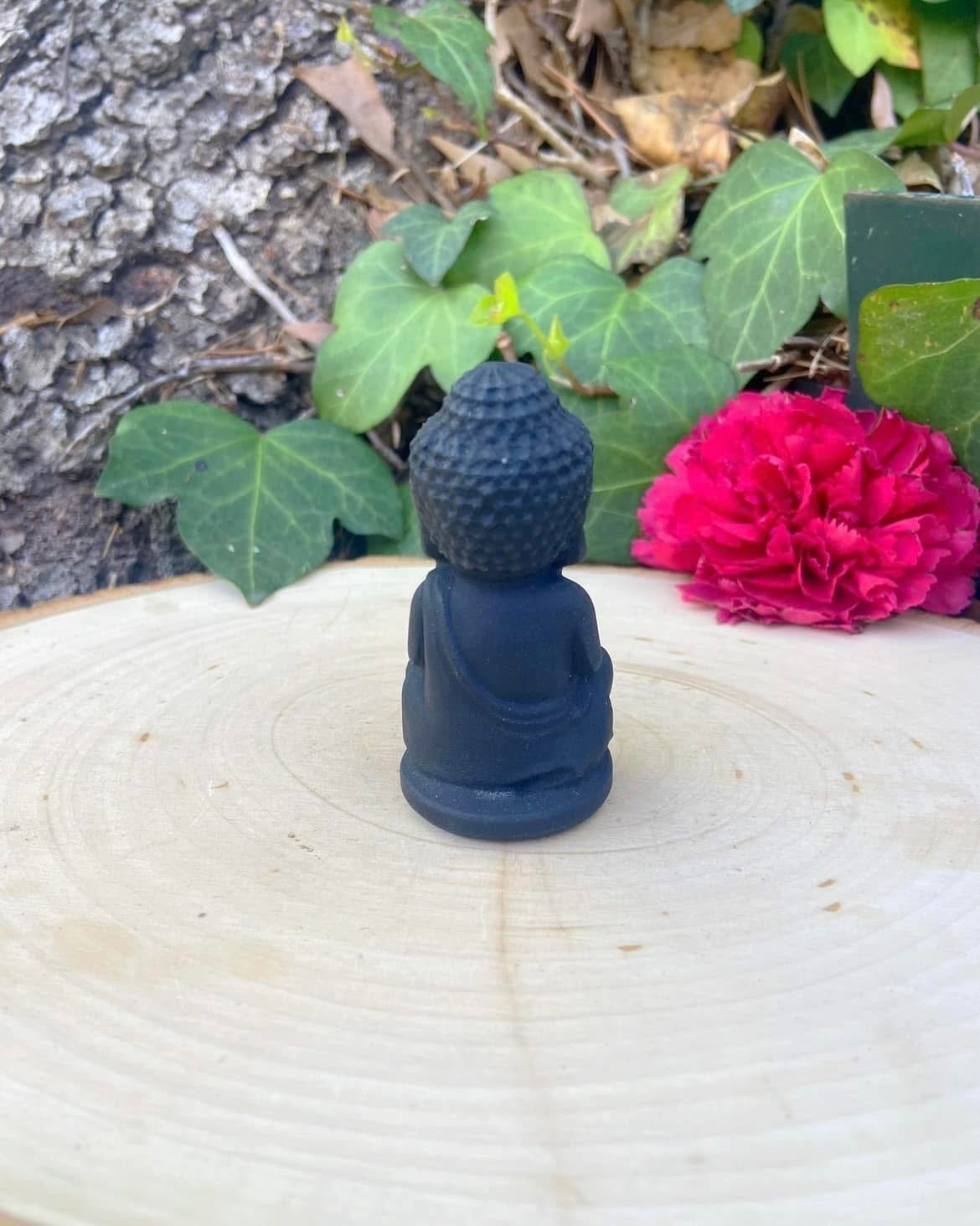 Black Obsidian Buddha