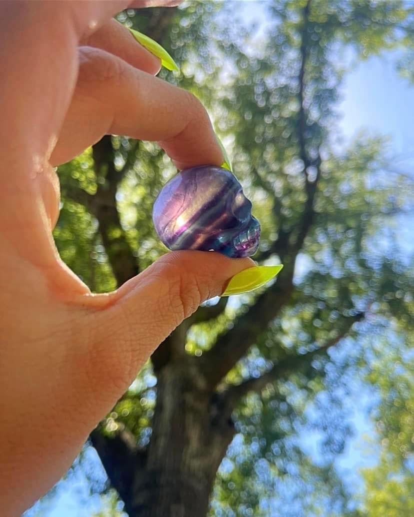 Fluorite Skulls