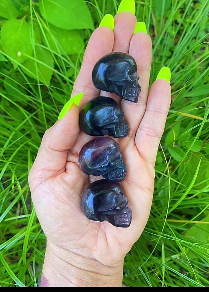 Fluorite Skulls