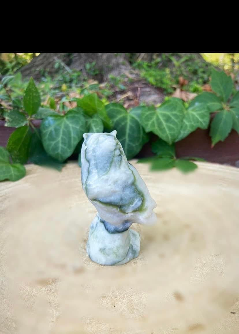 Green Web Jasper Owl