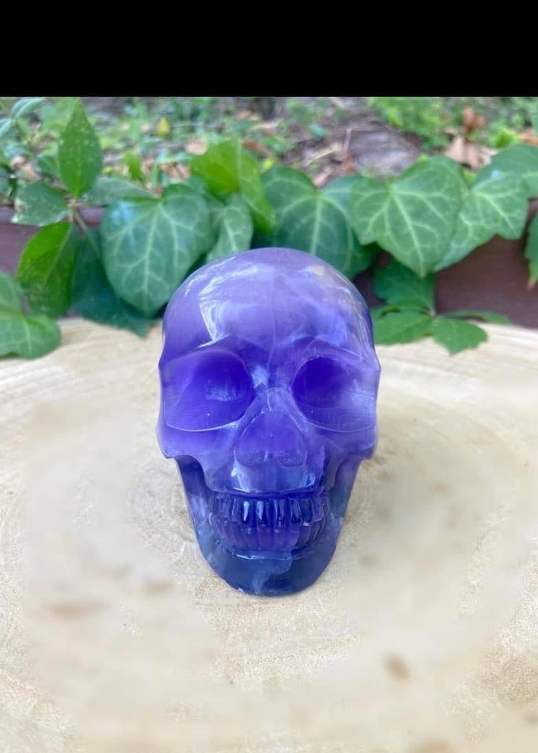 Fluorite Skull