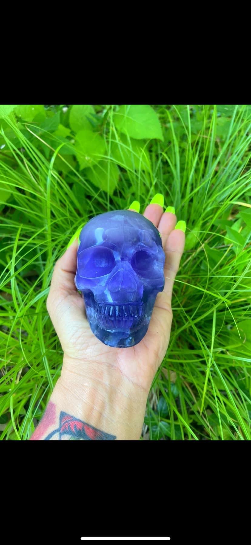 Fluorite Skull