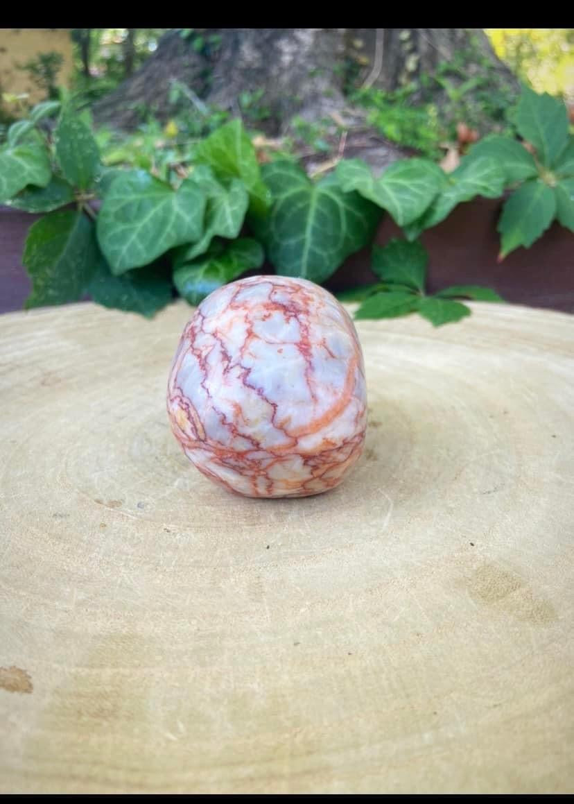 Red Vein Jasper Skull