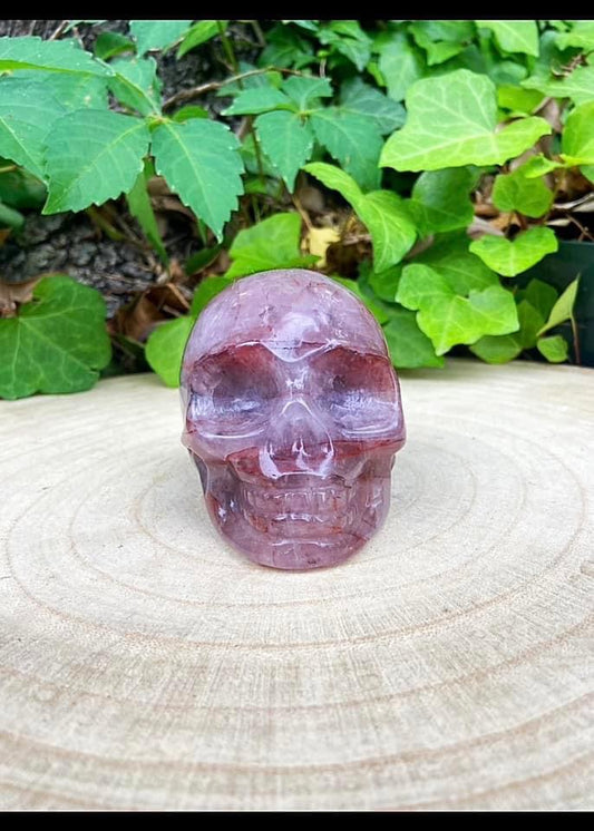 Fire Quartz Skull