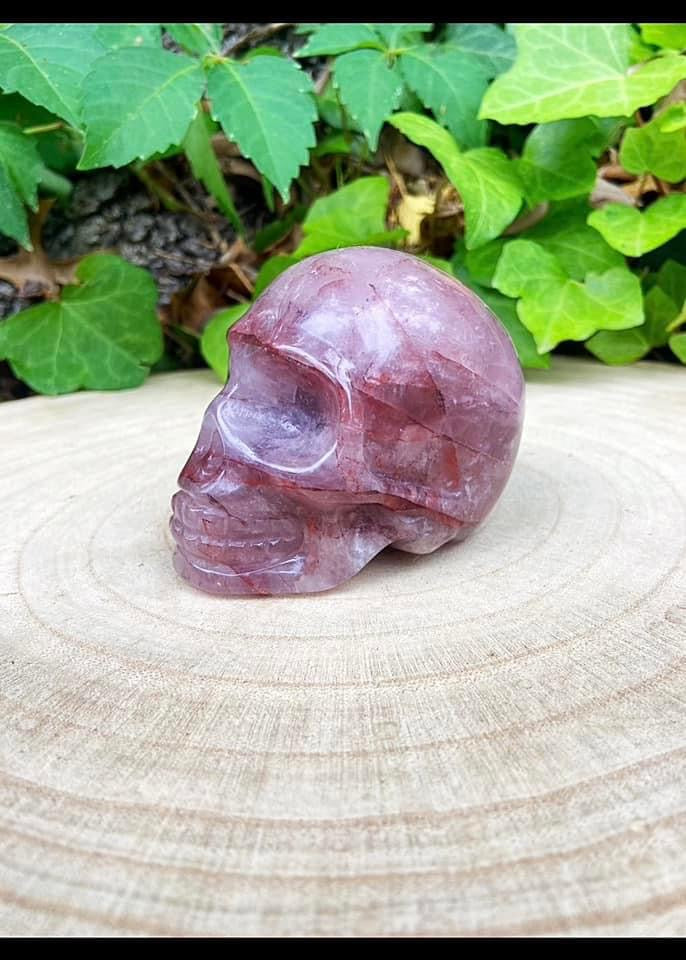 Fire Quartz Skull