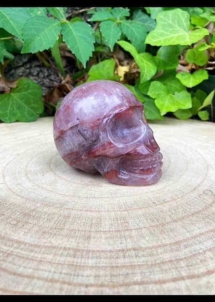 Fire Quartz Skull