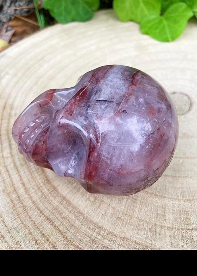 Fire Quartz Skull