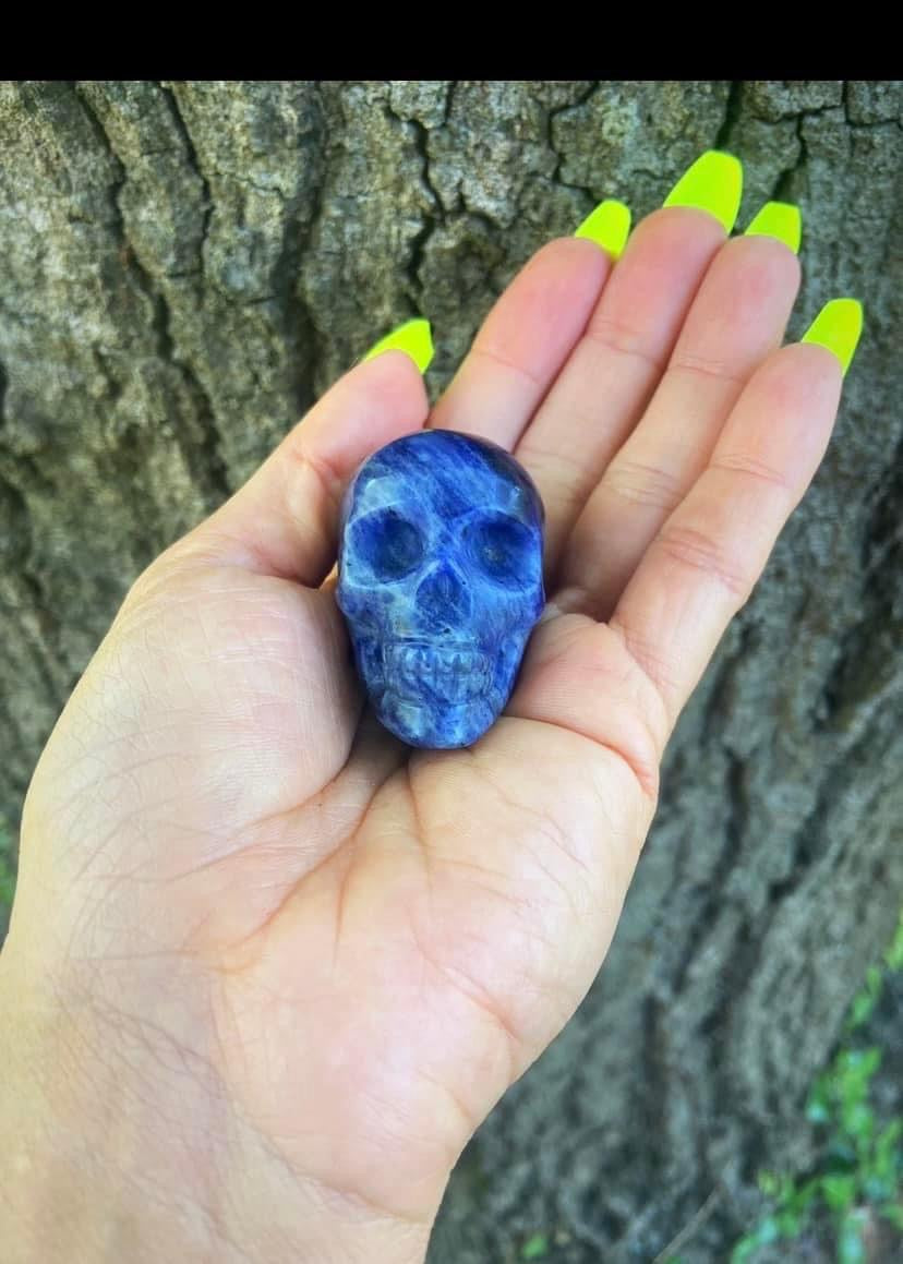 Sodalite Skull