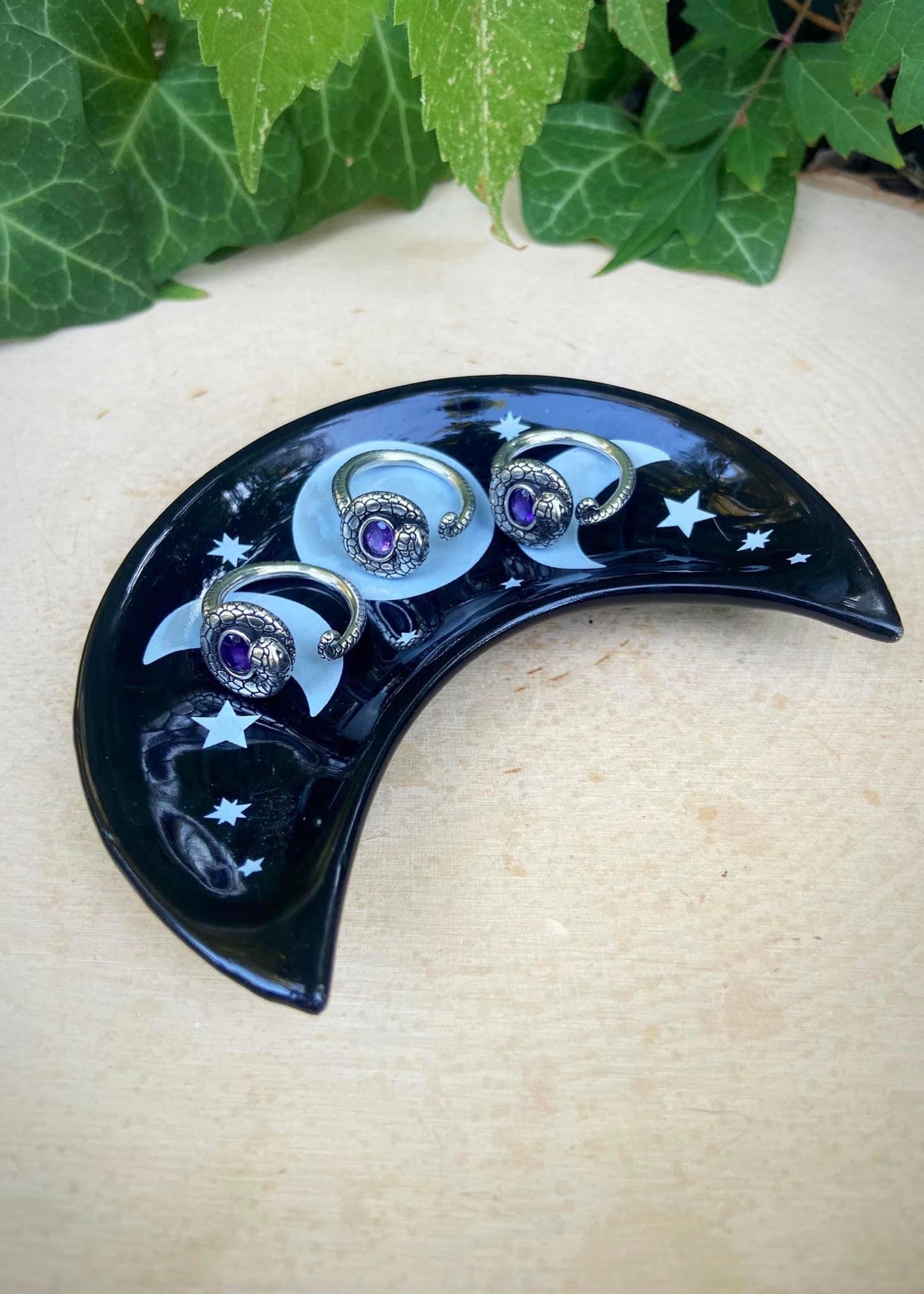 Crescent Moon Jewelry Bowl