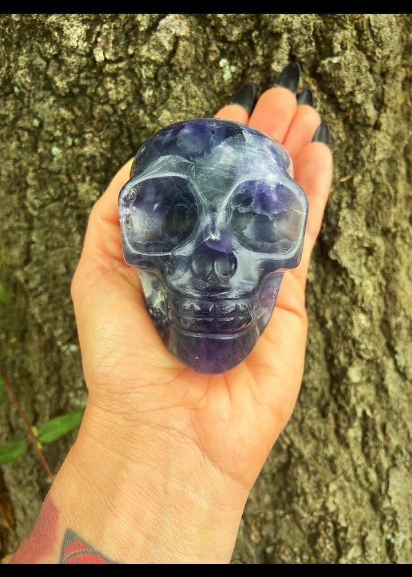 Fluorite Skull