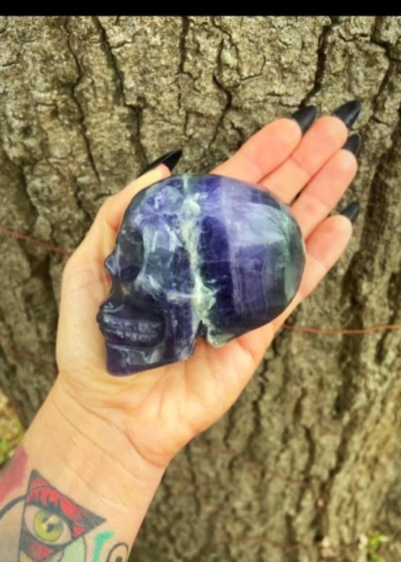 Fluorite Skull