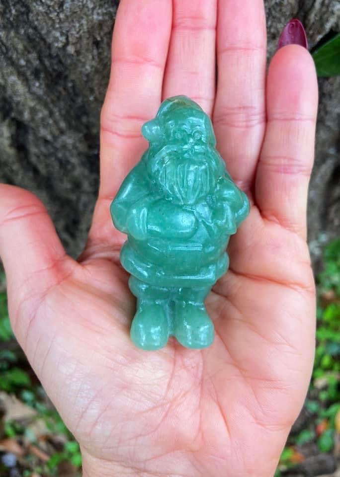 Green Aventurine Santa