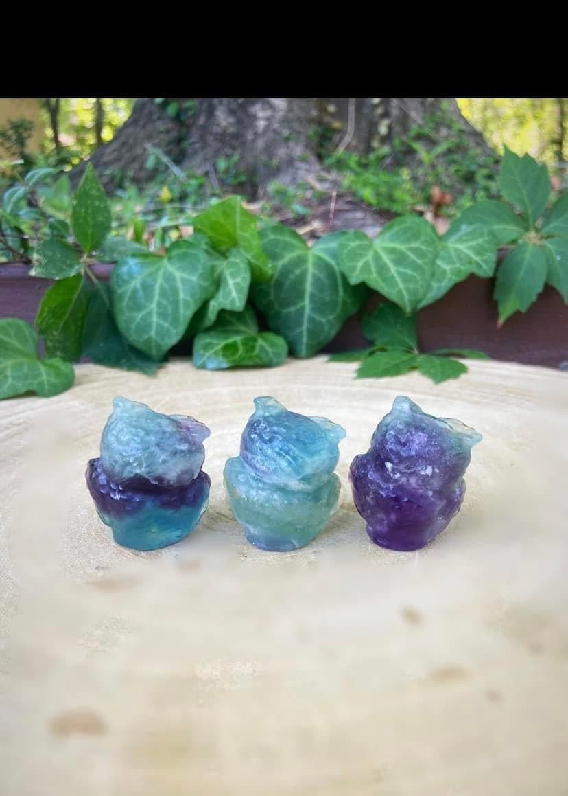 Fluorite Owls