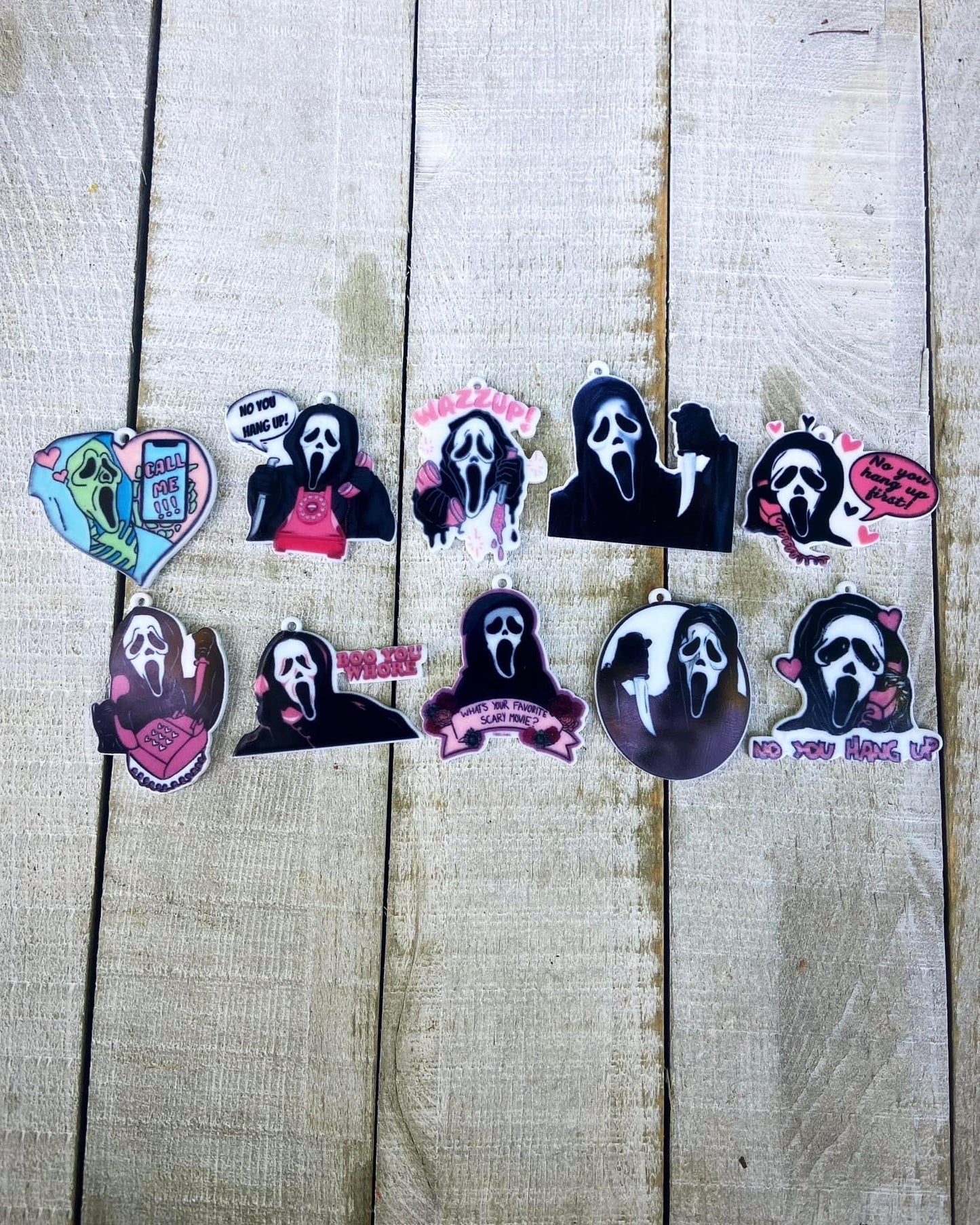 Ghost Face Pendants