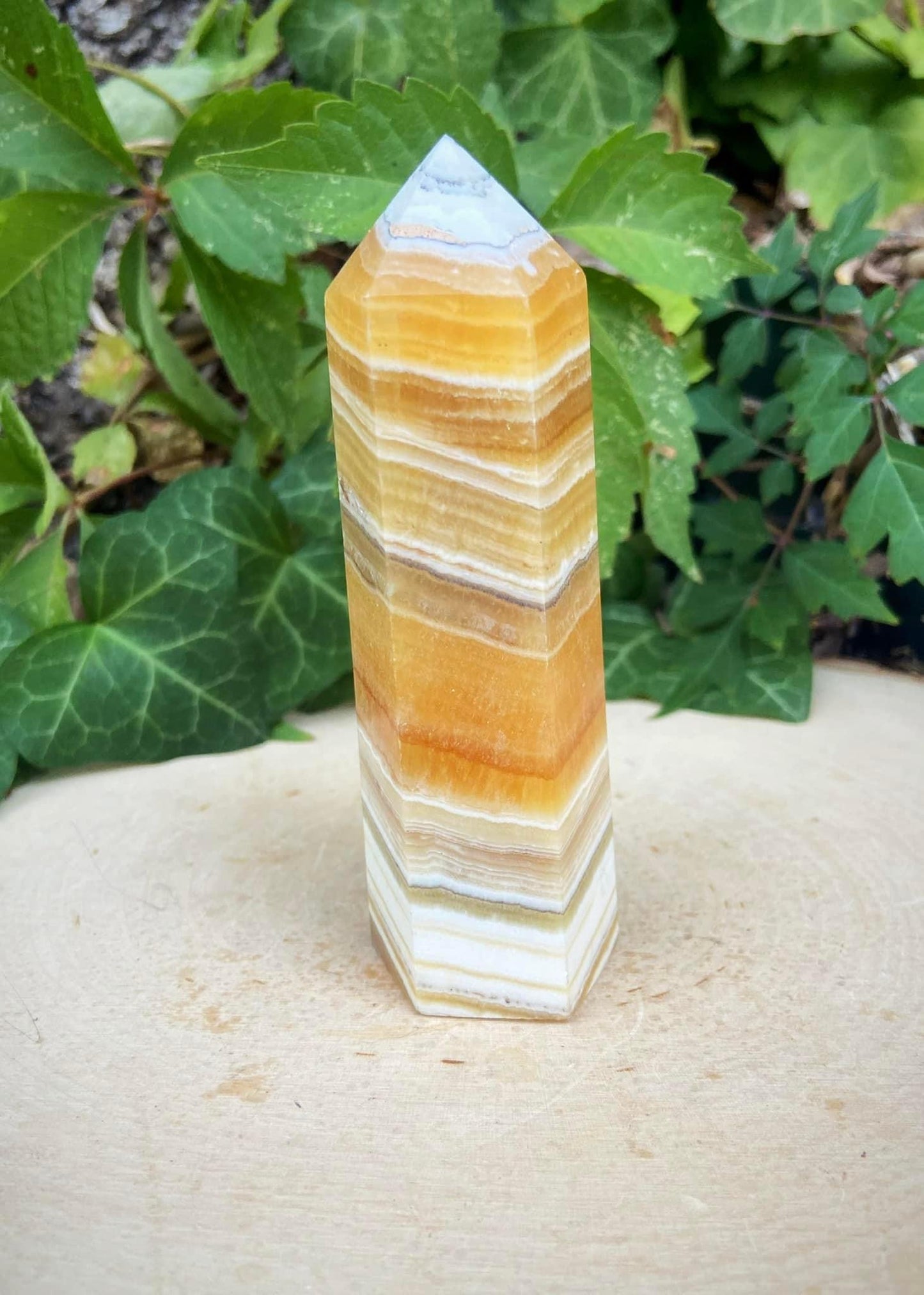 Orange Calcite Tower