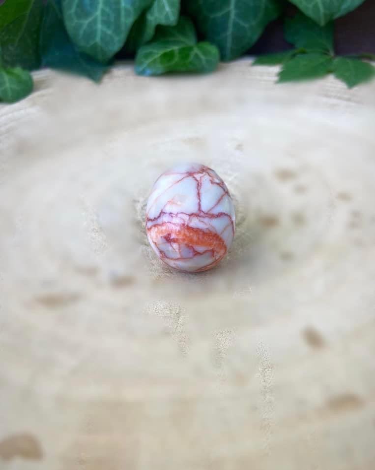 Red Vein Jasper Skull