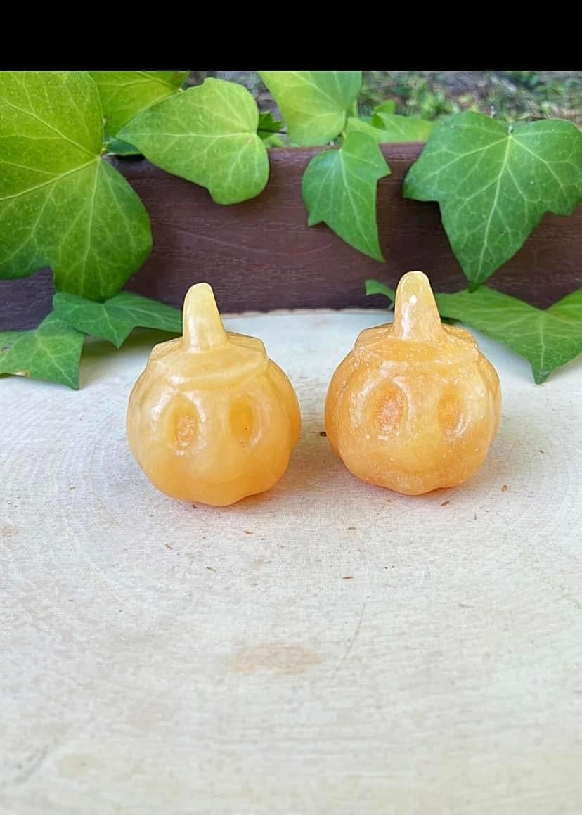 Orange Calcite Pumpkins