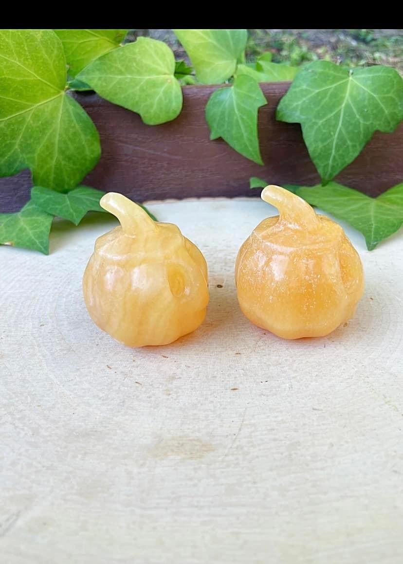 Orange Calcite Pumpkins