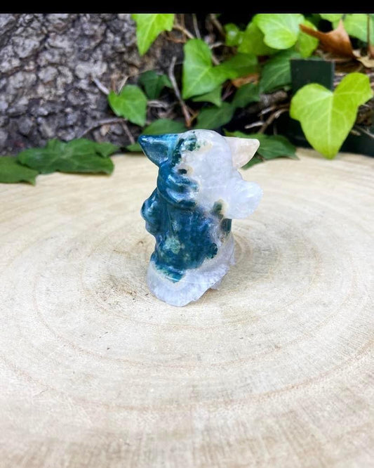 Moss Agate Yoda